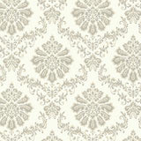 Broughton Grey Luxury Damask Wallpaper - 1602-104-04