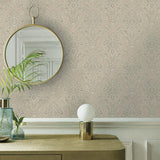 Broughton Taupe Natural Luxury Damask Wallpaper - 1602-104-06