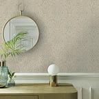Broughton Taupe Natural Luxury Damask Wallpaper - 1602-104-06