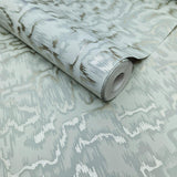 Avington Duck Egg Blue Luxury Moire Wallpaper - 1602-105-02