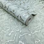 Avington Duck Egg Blue Luxury Moire Wallpaper - 1602-105-02