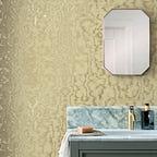 Avington Gold Luxury Moire Wallpaper - 1602-105-03