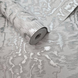 Avington Grey Luxury Moire Wallpaper - 1602-105-04
