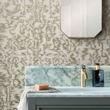 Avington Soft Gold Luxury Moire Wallpaper - 1602-105-05