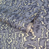 Avington Navy Blue Luxury Moire Wallpaper - 1602-105-06