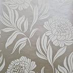 Chatsworth Taupe Metallic Luxury Floral Wallpaper - 1602-106-06
