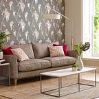 Leonora Grey Luxury Floral Wallpaper