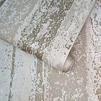 Linea Gold Luxury Striped Wallpaper