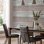 Linea Coral Copper Luxury Striped Wallpaper