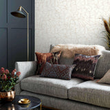 Glaze Ivory Cream Luxury Geometric Wallpaper