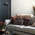 Glaze Ivory Cream Luxury Geometric Wallpaper