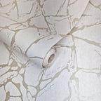 Glaze Ivory Cream Luxury Geometric Wallpaper