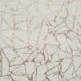 Glaze Coral Copper Luxury Geometric Wallpaper