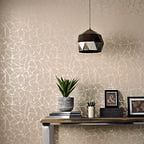 Glaze Coral Copper Luxury Geometric Wallpaper