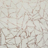 Glaze Coral Copper Luxury Geometric Wallpaper