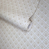 Gio Ivory Neutral Luxury Geometric Wallpaper