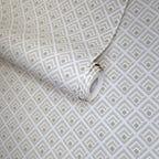 Gio Ivory Neutral Luxury Geometric Wallpaper