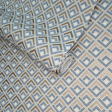 Gio Denim Blue Grey Luxury Geometric Wallpaper