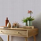 Gio Denim Blue Grey Luxury Geometric Wallpaper