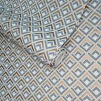 Gio Denim Blue Grey Luxury Geometric Wallpaper