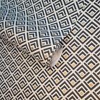 Gio Ebony Black Luxury Geometric Wallpaper