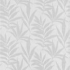 Verdi Silver Luxury Leaf Wallpaper