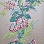 Aurora Moss Green and Pink Luxury Floral Wallpaper