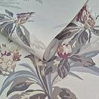 Aurora Beach Pink Luxury Floral Wallpaper