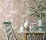 Hummingbird Beach Pink Luxury Bird Wallpaper