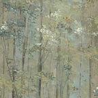 Glade Moss Green Luxury Tree Wallpaper