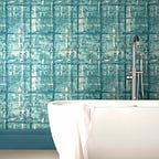 Patina Seafoam Green Luxury Textured Wallpaper