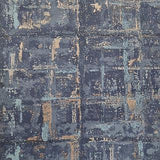Patina Lagoon Blue Luxury Textured Wallpaper
