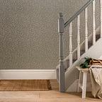 Pebble Mist Silver Luxury Patterned Wallpaper