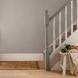 Raffia Mist Grey Luxury Plain Wallpaper