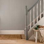 Raffia Mist Grey Luxury Plain Wallpaper