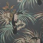 Le Toucan Charcoal Black Luxury Bird Wallpaper