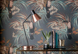 Le Toucan Charcoal Black Luxury Bird Wallpaper