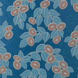 Rosetta Midnight Blue Luxury Leaf Wallpaper
