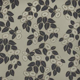 Rosetta Jet Black Luxury Leaf Wallpaper