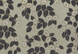 Rosetta Jet Black Luxury Leaf Wallpaper
