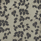 Rosetta Jet Black Luxury Leaf Wallpaper