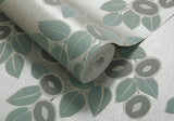 Rosetta Neo Mint Green Luxury Leaf Wallpaper