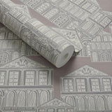Maison Rose Pink Luxury Patterned Wallpaper