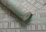 Maison Neo Mint Green Luxury Patterned Wallpaper