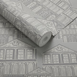 Maison Soft Grey Luxury Patterned Wallpaper