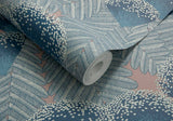 Clarice Soft Blue Luxury Art Deco Wallpaper