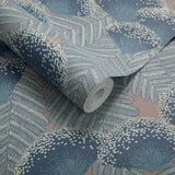 Clarice Soft Blue Luxury Art Deco Wallpaper