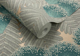 Clarice Emerald Green Luxury Art Deco Wallpaper