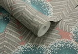 Clarice Cantaloupe Green Luxury Art Deco Wallpaper