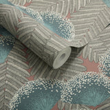 Clarice Cantaloupe Green Luxury Art Deco Wallpaper